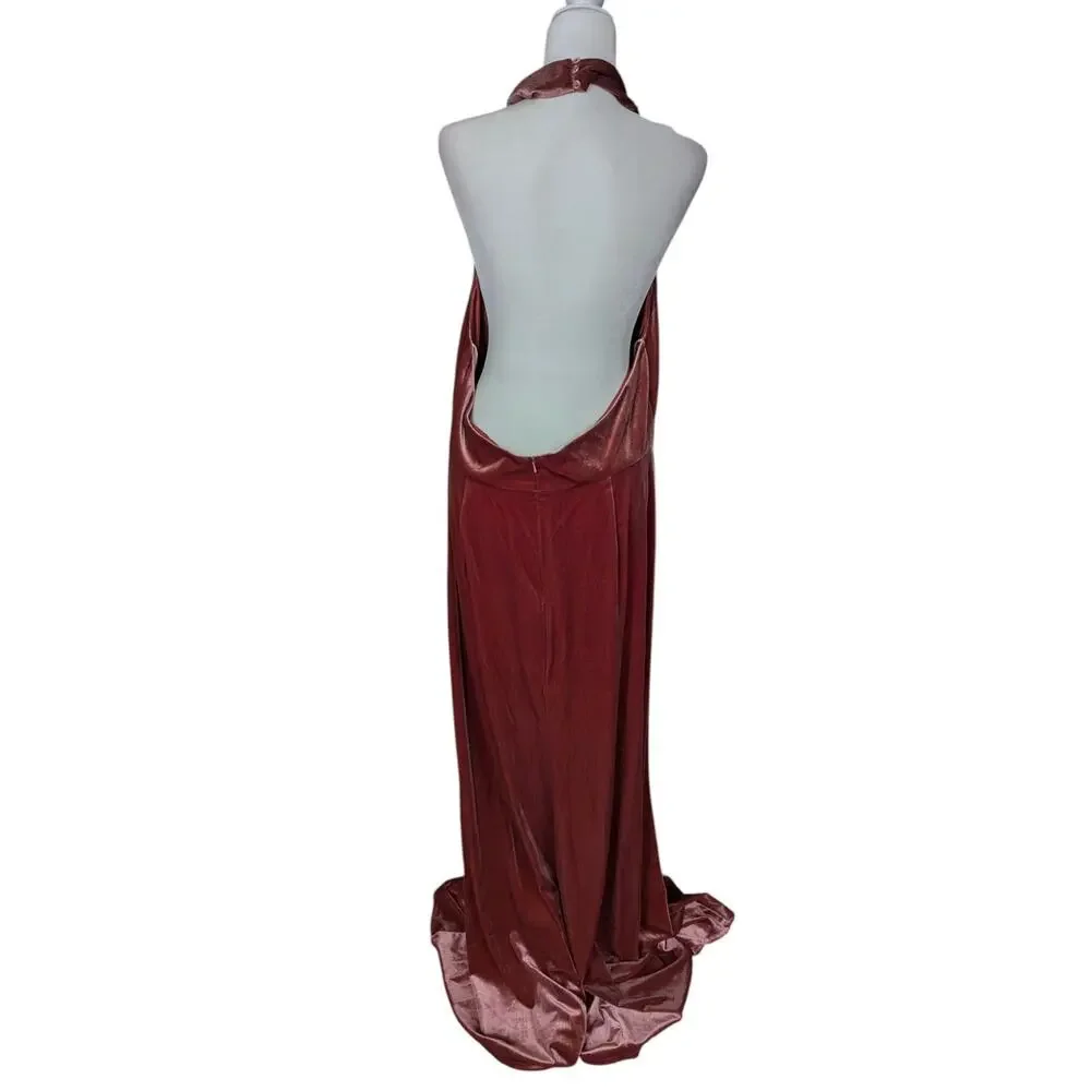 New Jenny Yoo Lennox Velvet Dress English Rose Size 20 Plus Size Bridesmaid Gown